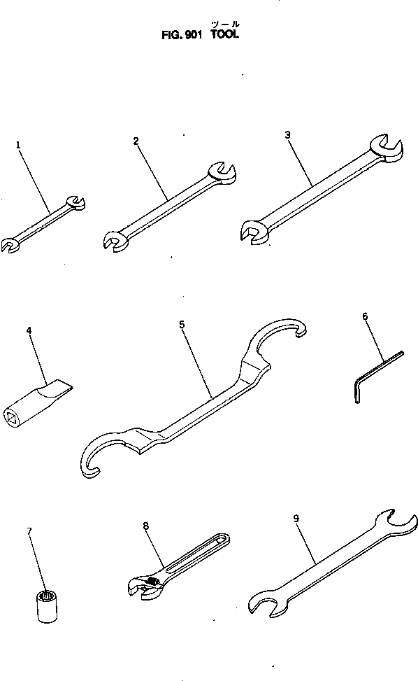 Схема запчастей Komatsu NTO-6-CI-1B - ИНСТРУМЕНТ ИНСТРУМЕНТ И РЕМКОМПЛЕКТЫ