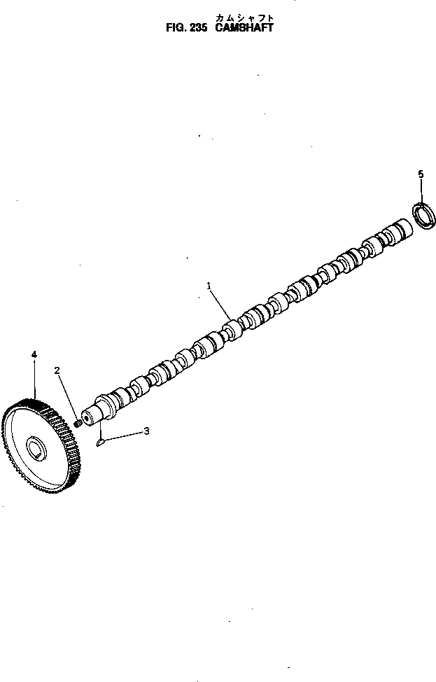 Схема запчастей Komatsu NTO-6-B-1A - РАСПРЕДВАЛ БЛОК ЦИЛИНДРОВ