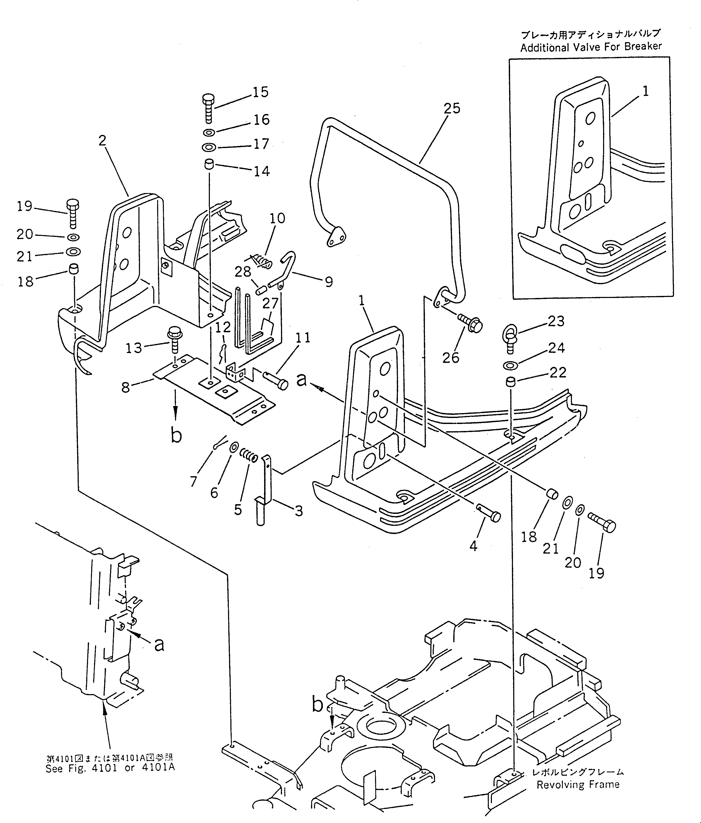 Схема запчастей Komatsu PC02-1 - ПОЛ КАБИНЫ (СПЕЦ-Я TBG) ЧАСТИ КОРПУСА