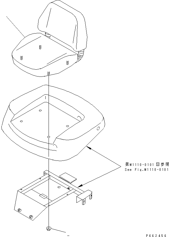 Схема запчастей Komatsu PC03-2 - СИДЕНЬЕ ОПЕРАТОРА КАБИНА ОПЕРАТОРА И СИСТЕМА УПРАВЛЕНИЯ