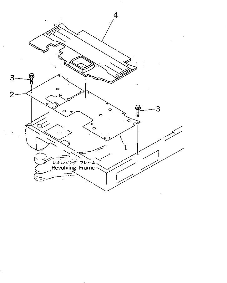 Схема запчастей Komatsu PC05-7 - ОСНОВН. КОНСТРУКЦИЯ(№7-) КАБИНА ОПЕРАТОРА И СИСТЕМА УПРАВЛЕНИЯ