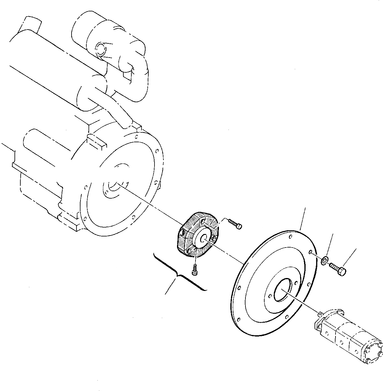 Схема запчастей Komatsu PC05-7 - POWER TAKE-OFF КОМПОНЕНТЫ ДВИГАТЕЛЯ И ЭЛЕКТРИКА