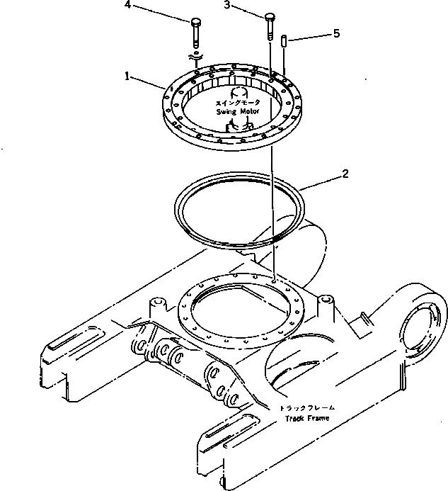 Схема запчастей Komatsu PC07-1 - ПОВОРОТН. КРУГ(№9-) ПОВОРОТН. СИСТЕМА