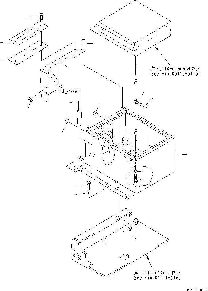 Схема запчастей Komatsu PC07-2 - ОСНОВАНИЕ КРЕСЛА И ПОВОРОТН. БЛОКИР. ПАЛЕЦ(№9-) КАБИНА ОПЕРАТОРА И СИСТЕМА УПРАВЛЕНИЯ