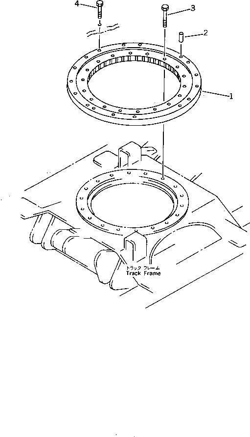 Схема запчастей Komatsu PC07-2 - ПОВОРОТН. КРУГ ПОВОРОТН. КРУГ И КОМПОНЕНТЫ