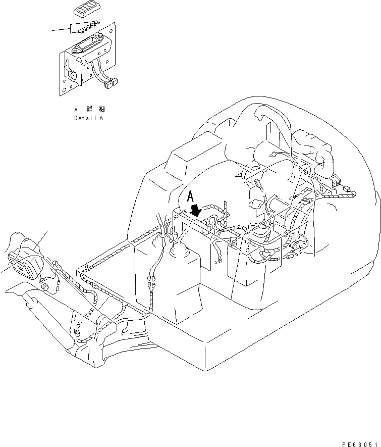 Схема запчастей Komatsu PC07-2 - ОСВЕЩЕНИЕ И ПРЕДОХРАНИТЕЛЬ(№-) ЧАСТИ BOOK
