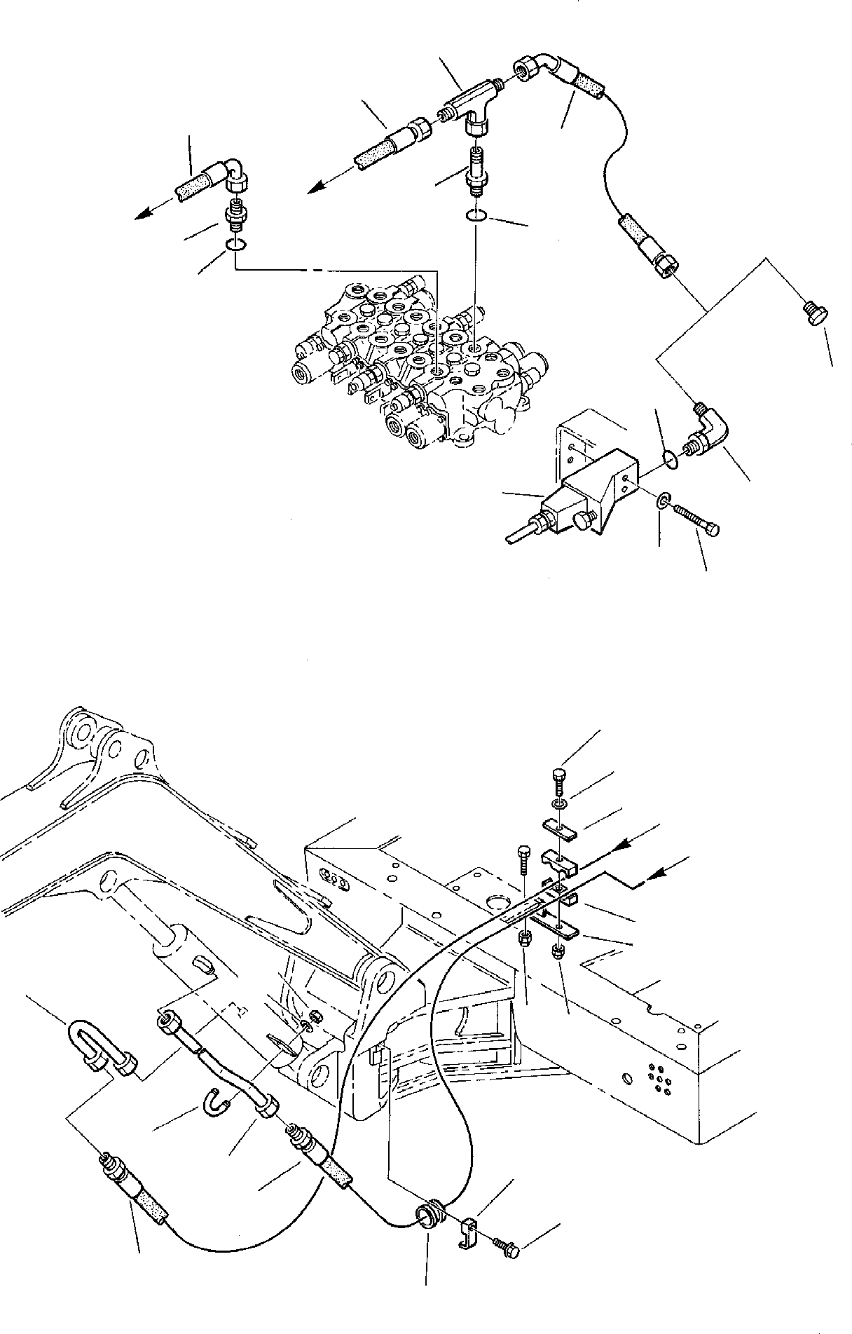 Схема запчастей Komatsu PC07-2 - ГИДРОЛИНИЯ (ЦИЛИНДР СТРЕЛЫ) (С ПЕРЕГРУЗК. ДАТЧИК) УПРАВЛ-Е РАБОЧИМ ОБОРУДОВАНИЕМ