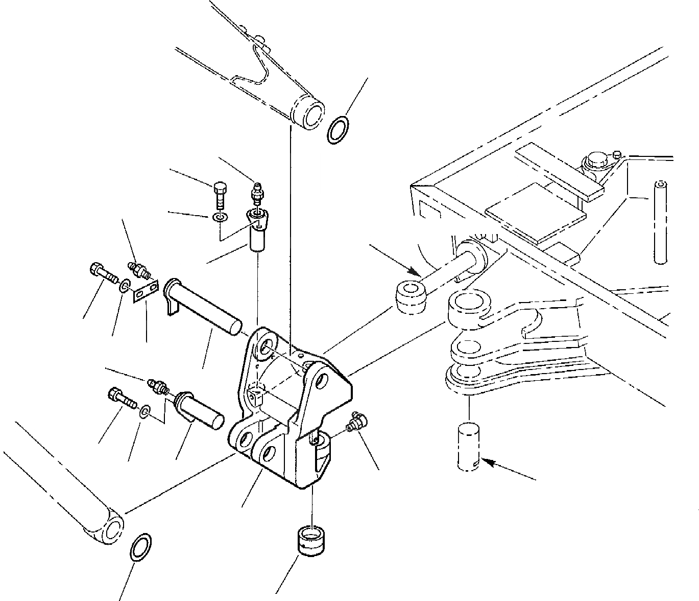 Схема запчастей Komatsu PC07-2 - КОРПУС ПОВОРОТА СТРЕЛЫ РАБОЧЕЕ ОБОРУДОВАНИЕ