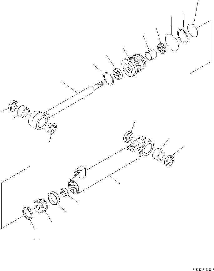 Схема запчастей Komatsu PC08UU-1-A - ЦИЛИНДР РУКОЯТИ РАБОЧЕЕ ОБОРУДОВАНИЕ