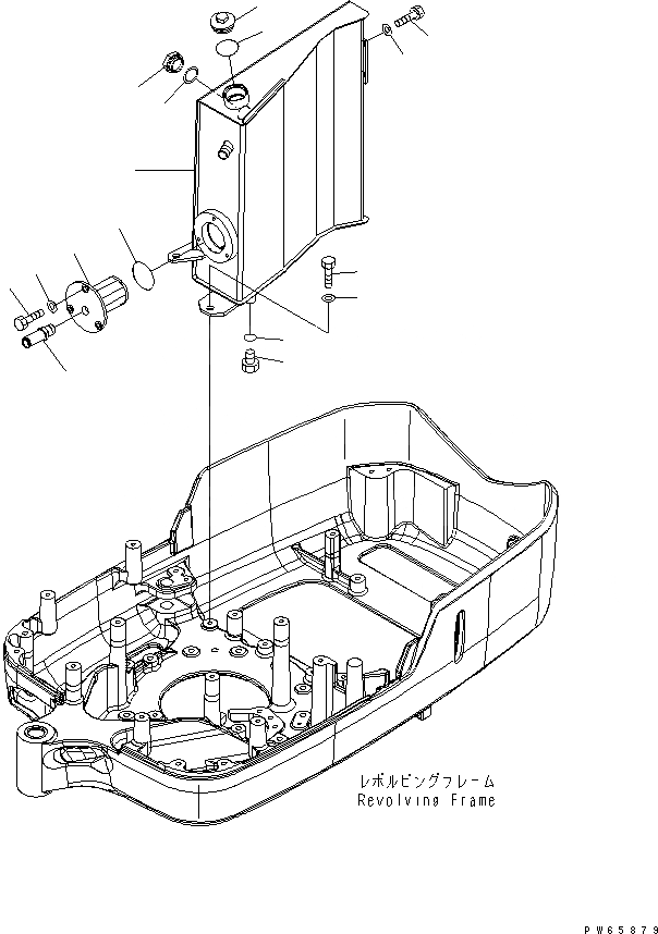 Схема запчастей Komatsu PC09-1-B - ГИДР. БАК. ГИДРАВЛИКА
