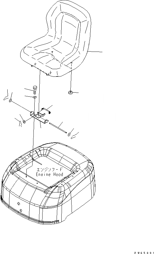 Схема запчастей Komatsu PC09-1-B - СИДЕНЬЕ ОПЕРАТОРА (ЖЕСТК.) КАБИНА ОПЕРАТОРА И СИСТЕМА УПРАВЛЕНИЯ