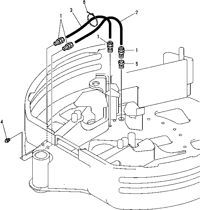 Схема запчастей Komatsu PC09FR-1 - СИСТ. СМАЗКИ УПРАВЛ-Е РАБОЧИМ ОБОРУДОВАНИЕМ