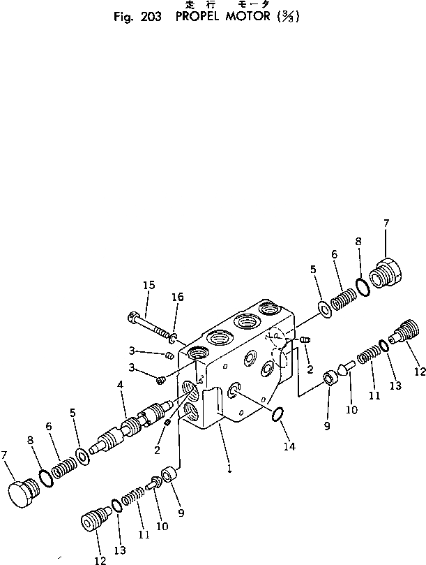 Схема запчастей Komatsu PC10-3 - PКАНАТL МОТОР (/) ХОД И КОНЕЧНАЯ ПЕРЕДАЧА
