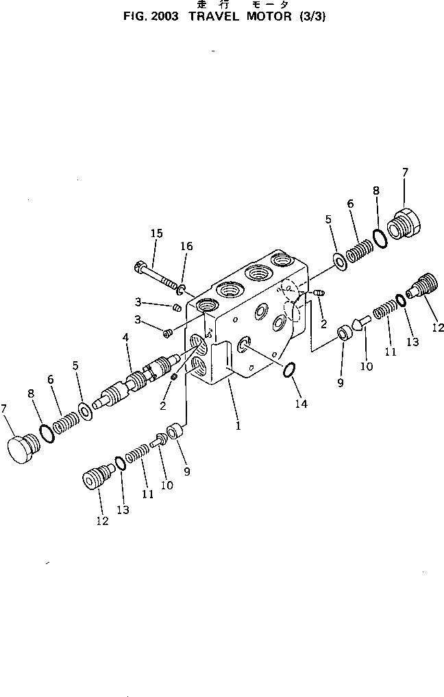 Схема запчастей Komatsu PC10-5 - МОТОР ХОДА (/) ХОД И КОНЕЧНАЯ ПЕРЕДАЧА