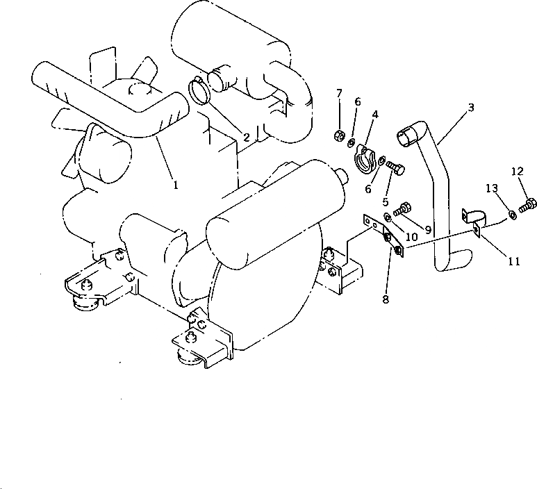 Схема запчастей Komatsu PC10-6 - КОМПОНЕНТЫ ДВИГАТЕЛЯ КОМПОНЕНТЫ ДВИГАТЕЛЯ И ЭЛЕКТРИКА