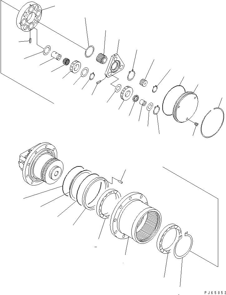 Схема запчастей Komatsu PC10-7 - МОТОР ХОДА (/)(№7777-) НИЖНЯЯ ГИДРОЛИНИЯ И ЛИНИЯ ХОДА