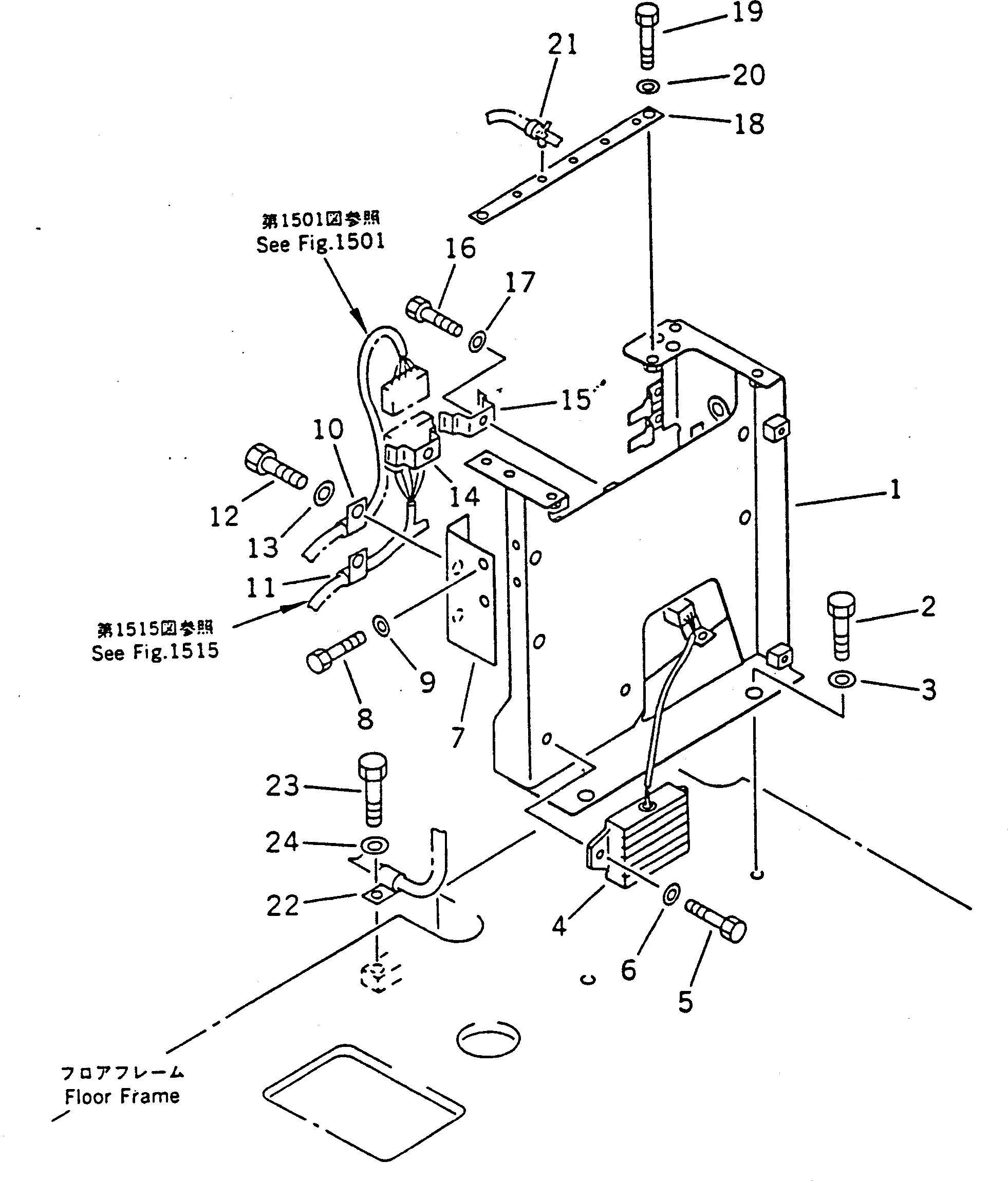 Схема запчастей Komatsu PC100-5S - ЭЛЕКТРИКА (КОРПУС КОНТРОЛЛЕРА)           (ДЛЯ WRIST РЫЧАГ УПРАВЛ-Я) КОМПОНЕНТЫ ДВИГАТЕЛЯ И ЭЛЕКТРИКА