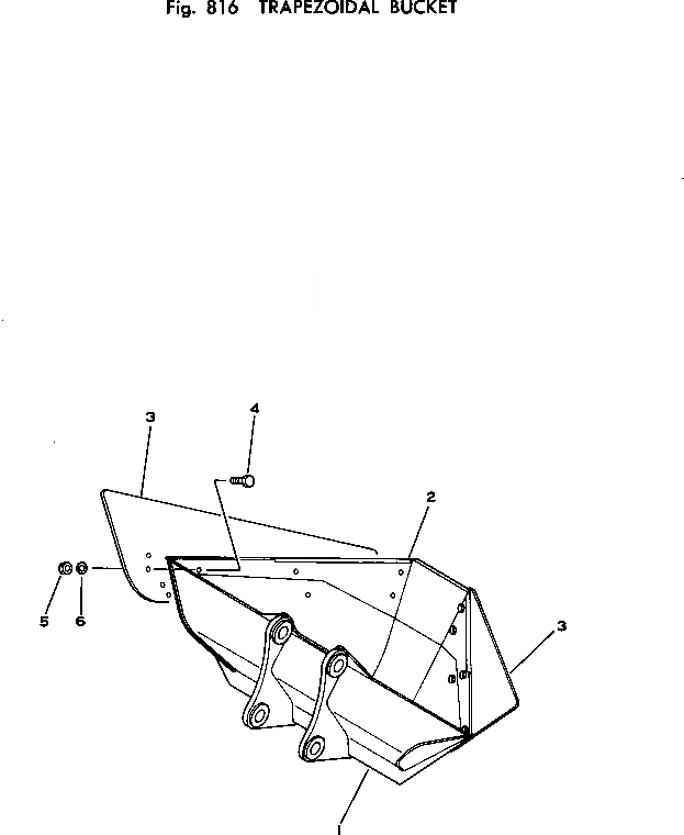 Схема запчастей Komatsu PC100-1 - TRAPEZOIDAL КОВШ ОПЦИОННЫЕ КОМПОНЕНТЫ