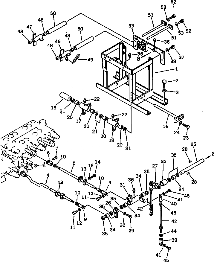Схема запчастей Komatsu PC100-3 - КЛАПАН МЕХ-М УПРАВЛ-Я (ДЛЯ WRIST УПРАВЛ-Е)(№8-97) ПОВОРОТН. И СИСТЕМА УПРАВЛЕНИЯ