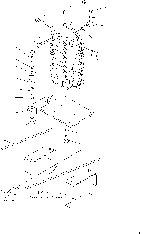 Схема запчастей Komatsu PC100-6 - ОСНОВН. КЛАПАН (КЛАПАН¤ КОРПУС¤ КРЕПЛЕНИЕ И ДАТЧИК) (С ОТВАЛ) ( АКТУАТОР)(№-999) ГИДРАВЛИКА