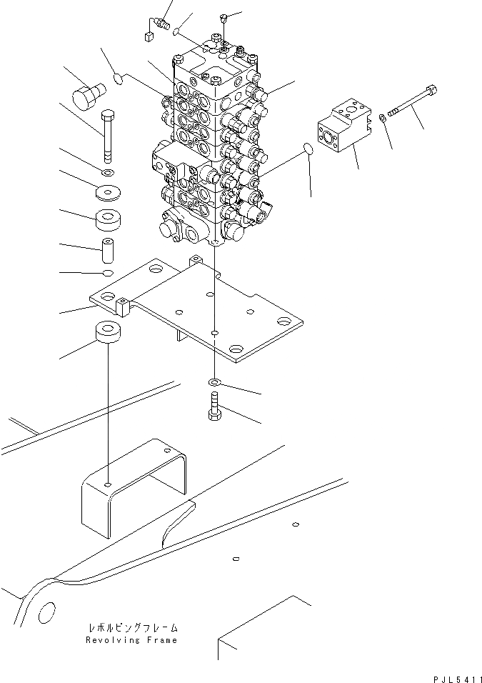 Схема запчастей Komatsu PC100-6 - ОСНОВН. КЛАПАН (КЛАПАН¤ КОРПУС¤ КРЕПЛЕНИЕ И ДАТЧИК) ( АКТУАТОР) (HALF И HALF)(№8-) ГИДРАВЛИКА