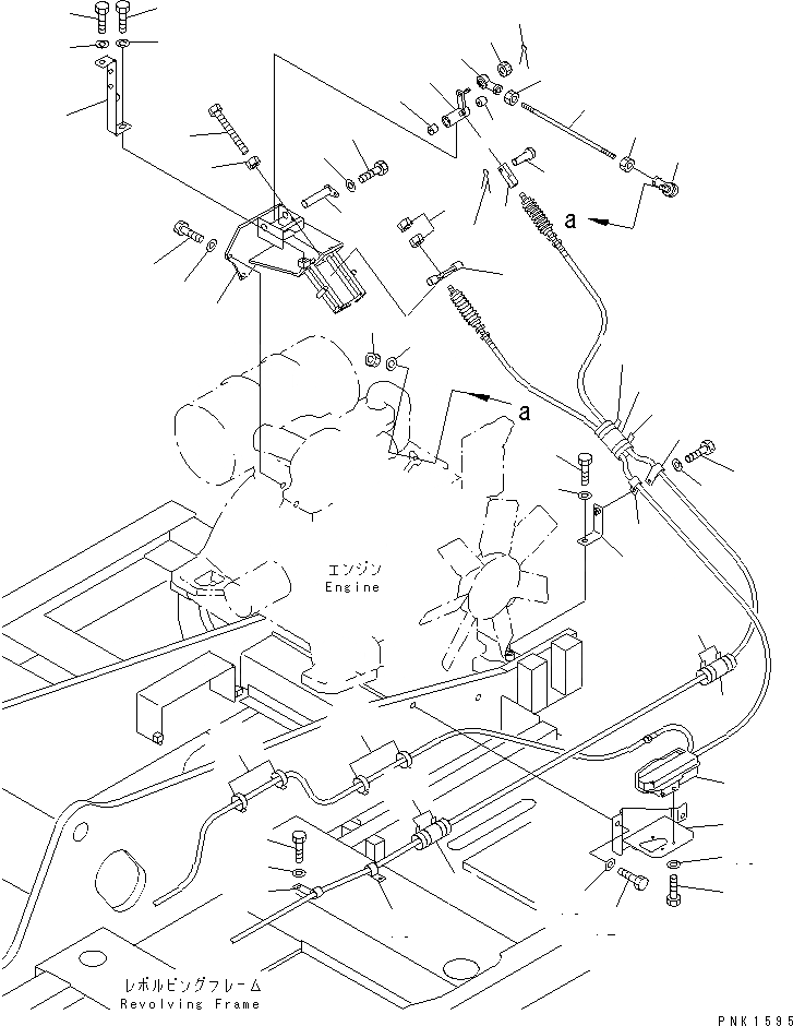 Схема запчастей Komatsu PC100-6Z - УПРАВЛ-Е ПОДАЧ. ТОПЛИВА (КОРПУС И ROD) (С ONE-TUCH DECELERATION)(№-8) КОМПОНЕНТЫ ДВИГАТЕЛЯ