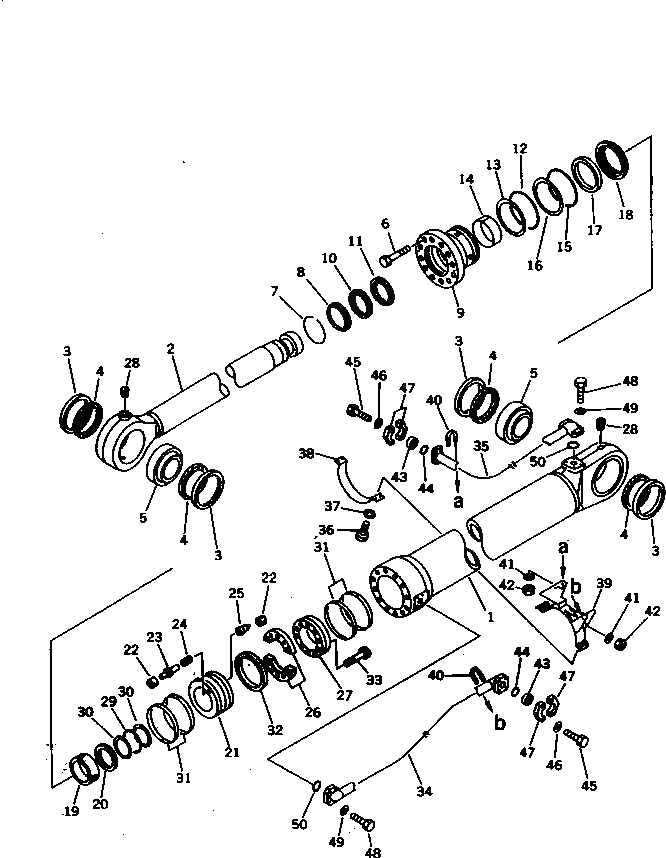 Схема запчастей Komatsu PC1000-1 - ЦИЛИНДР КОВША (SALTY МЕСТН. СПЕЦ-Я.) (КРОМЕ ЯПОН.) РАБОЧЕЕ ОБОРУДОВАНИЕ (ЭКСКАВАТ.)