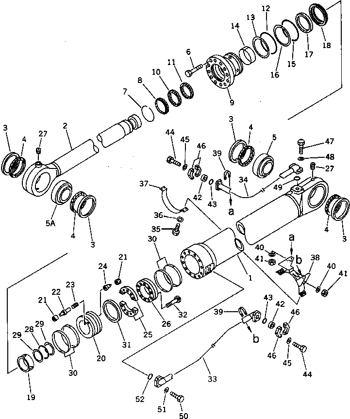 Схема запчастей Komatsu PC1000-1 - ЦИЛИНДР КОВША (SALTY МЕСТН. СПЕЦ-Я.) (ДЛЯ ЯПОН.)(№-) РАБОЧЕЕ ОБОРУДОВАНИЕ (ЭКСКАВАТ.)
