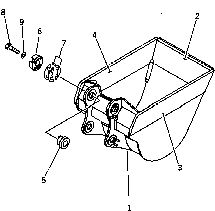 Схема запчастей Komatsu PC1000-1 - КОВШ¤ .7M¤ ШИР. MM (SALTY TRERRIN СПЕЦ-Я) (ДЛЯ ЯПОН.)(№-) РАБОЧЕЕ ОБОРУДОВАНИЕ (ЭКСКАВАТ.)