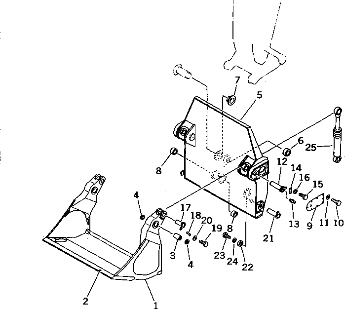 Схема запчастей Komatsu PC1000-1 - КОВШ¤ 9.M (БЕЗ TOOTH) (НИЖН. РАЗГРУЗКА) (SALT МЕСТН. СПЕЦ-Я.) РАБОЧЕЕ ОБОРУДОВАНИЕ (ПОГРУЗ.)