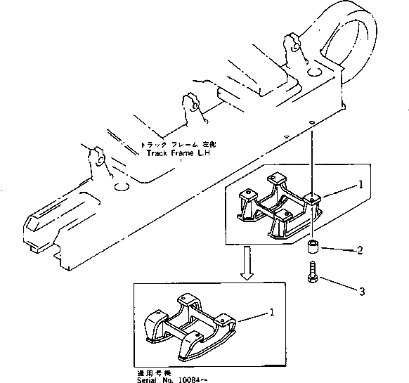 Схема запчастей Komatsu PC1000LC-1 - КОНЕЧНАЯ ЗАЩИТА КАТКОВ ХОДОВАЯ