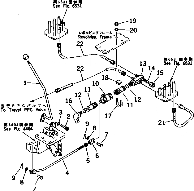 Схема запчастей Komatsu PC1000SE-1 - РЫЧАГ БЛОКИРОВКИ УПРАВЛ-Е (ДЛЯ EC) (/)(№-) СИСТЕМА УПРАВЛЕНИЯ И ОСНОВНАЯ РАМА