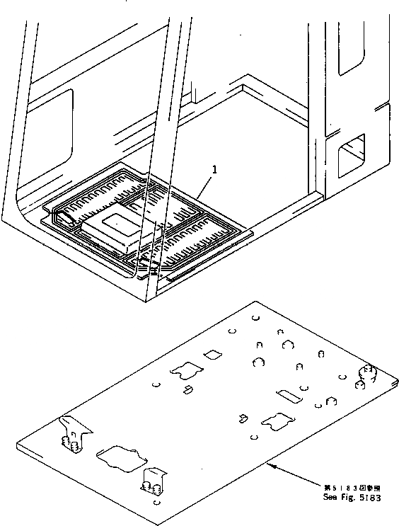Схема запчастей Komatsu PC1000SE-1 - DELUXE МАТЕРИАЛ ЧАСТИ КОРПУСА