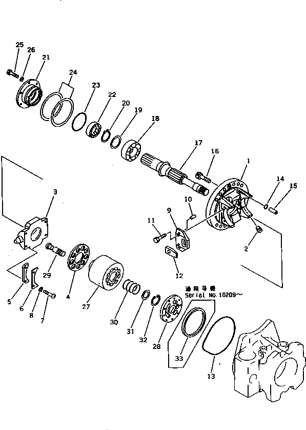 Схема запчастей Komatsu PC1000SE-1 - ГИДР. НАСОС.¤ ПОВОРОТН. (НАСОС /) (/) УПРАВЛ-Е РАБОЧИМ ОБОРУДОВАНИЕМ