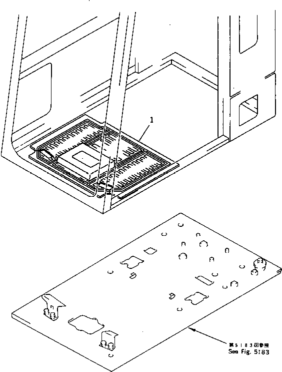 Схема запчастей Komatsu PC1000SE-1 - DELUXE МАТЕРИАЛ ЧАСТИ КОРПУСА