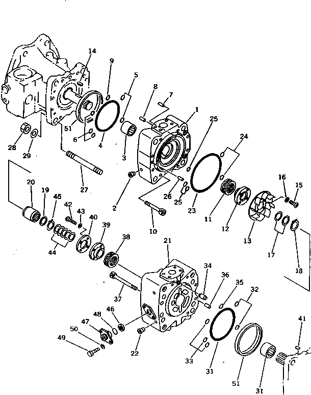 Схема запчастей Komatsu PC1000SE-1 - ГИДР. НАСОС. NO. (НАСОС /) (/) (С -STAGE SELECTOR MODE OLSS) УПРАВЛ-Е РАБОЧИМ ОБОРУДОВАНИЕМ