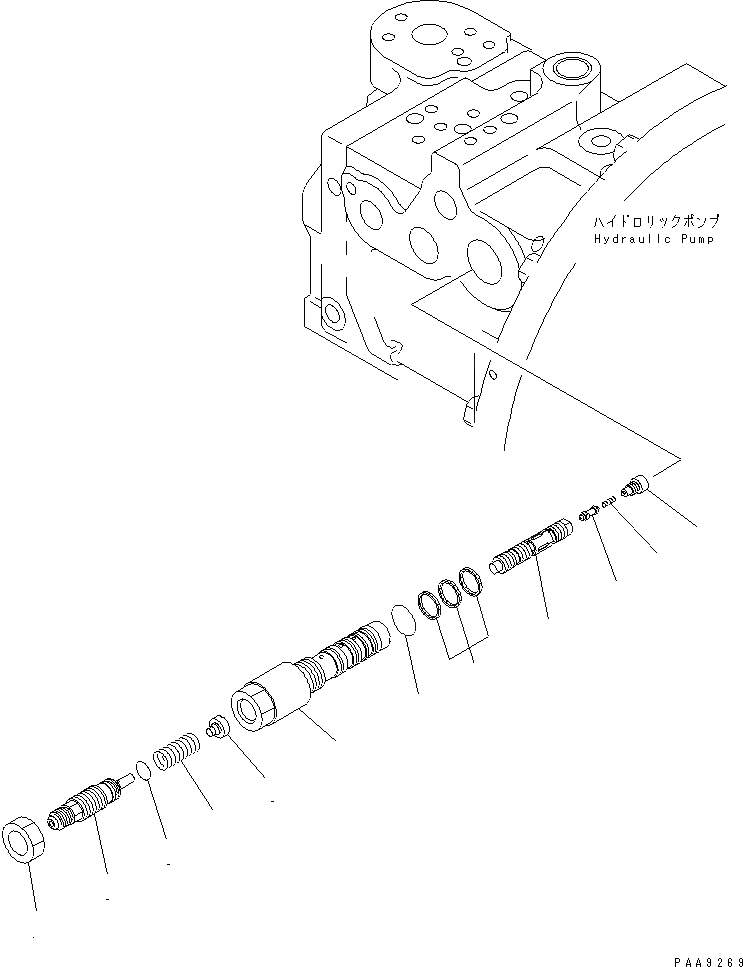 Схема запчастей Komatsu PC100L-6 - ОСНОВН. НАСОС (/8)(№8-99) ОСНОВН. КОМПОНЕНТЫ И РЕМКОМПЛЕКТЫ