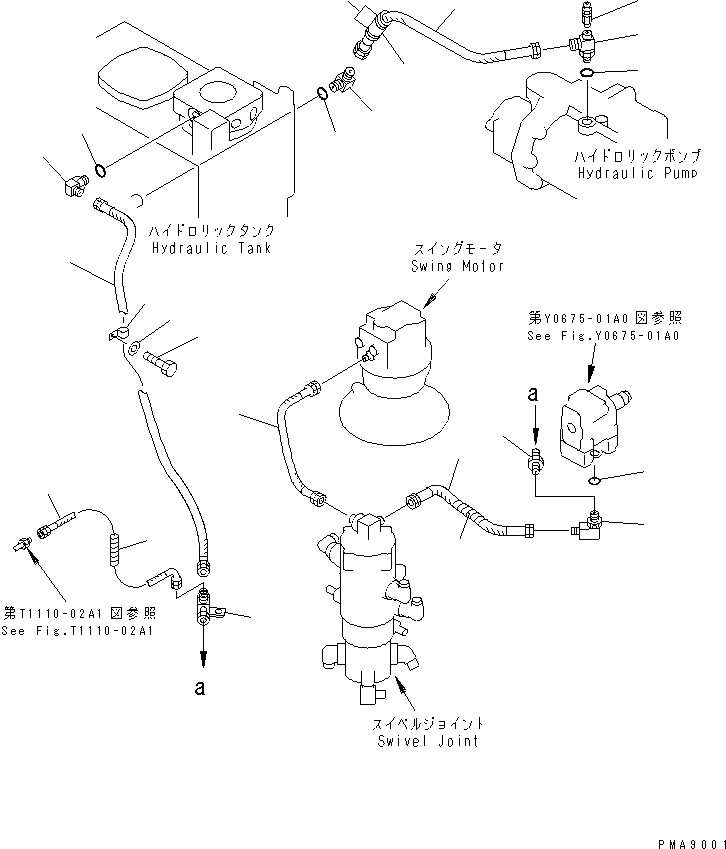 Схема запчастей Komatsu PC100N-6 - ВОЗВРАТН. ЛИНИЯ (БЛОКИР. СТРЕЛЫ КЛАПАН) (КОВШ БЛОКИР.) ГИДРАВЛИКА