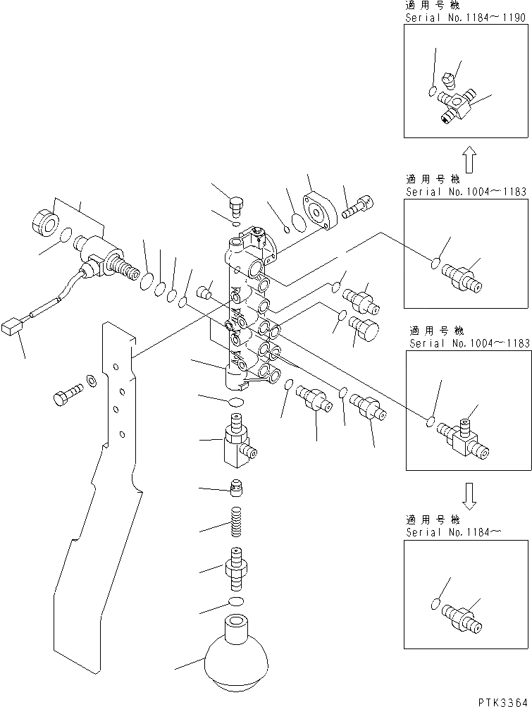 Схема запчастей Komatsu PC100N-6 - СОЛЕНОИДНЫЙ КЛАПАН ЛИНИЯ (СОЛЕНОИДНЫЙ КЛАПАН)(НАВЕСН. ОБОРУД.)(№-9) ГИДРАВЛИКА
