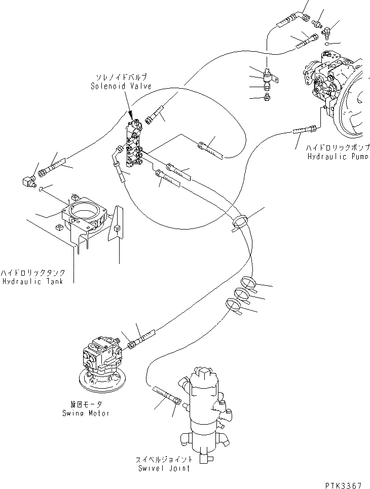 Схема запчастей Komatsu PC100N-6 - СОЛЕНОИДНЫЙ КЛАПАН ЛИНИЯ (СОЛЕНОИДНЫЙ КЛАПАН ТРУБЫ)(№9-) ГИДРАВЛИКА