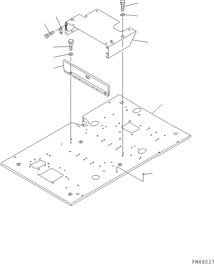 Схема запчастей Komatsu PC100N-6 - ПОЛ (ОСНОВН. КОНСТРУКЦИЯ)(№-9) КАБИНА ОПЕРАТОРА И СИСТЕМА УПРАВЛЕНИЯ