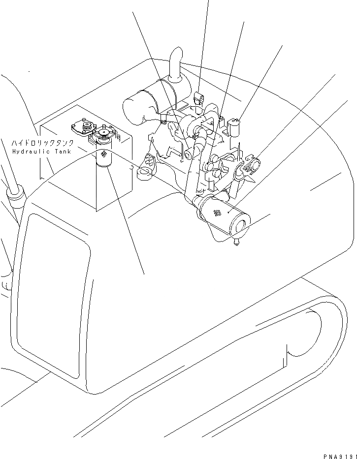Схема запчастей Komatsu PC100N-6 - ЭЛЕМЕНТ И V-РЕМЕНЬ(№9-) КАТАЛОГИ ЗЧ