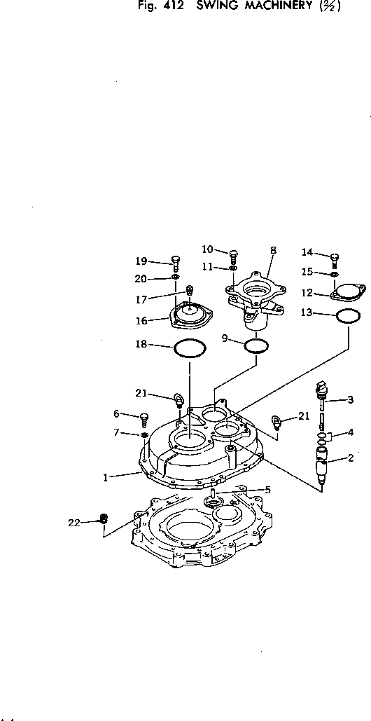 Схема запчастей Komatsu PC100U-2 - МЕХАНИЗМ ПОВОРОТА (/) ПОВОРОТН. И СИСТЕМА УПРАВЛЕНИЯS