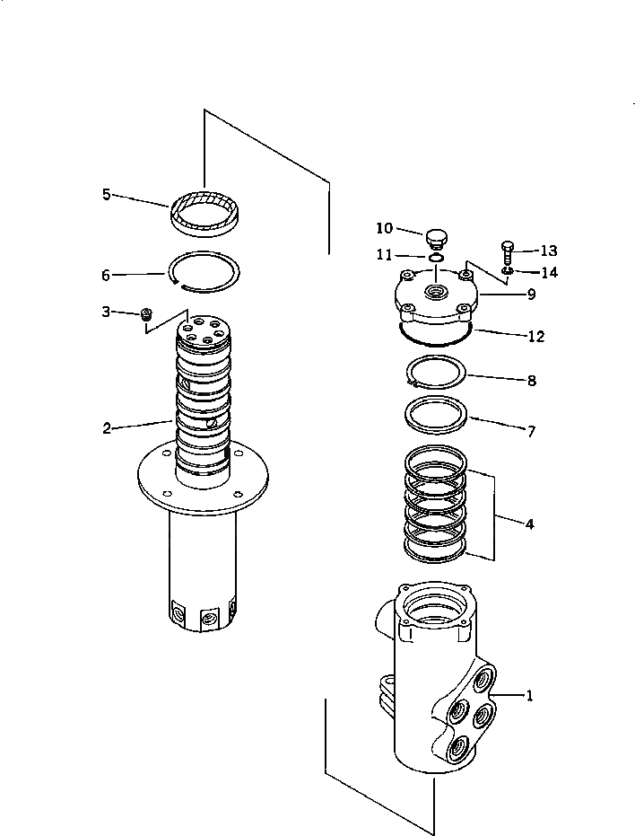 Схема запчастей Komatsu PC100U-3 - РАБОЧЕЕ ОБОРУДОВАНИЕ ПОВОРОТНОЕ СОЕДИНЕНИЕ УПРАВЛ-Е РАБОЧИМ ОБОРУДОВАНИЕМ