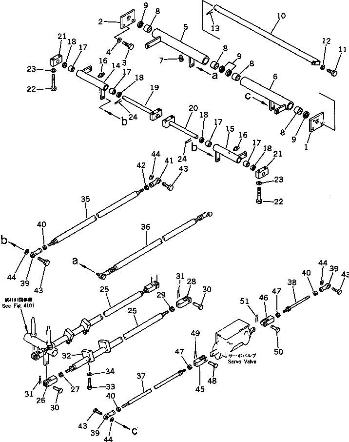 Схема запчастей Komatsu PC100US-3 - МЕХ-М УПРАВЛ-Я РАБОЧ. ОБОРУД-EM (/) (ДЛЯ УДЛИНН. РЫЧАГ УПРАВЛ-Е)(№-9) СИСТЕМА УПРАВЛЕНИЯ И ОСНОВНАЯ РАМА