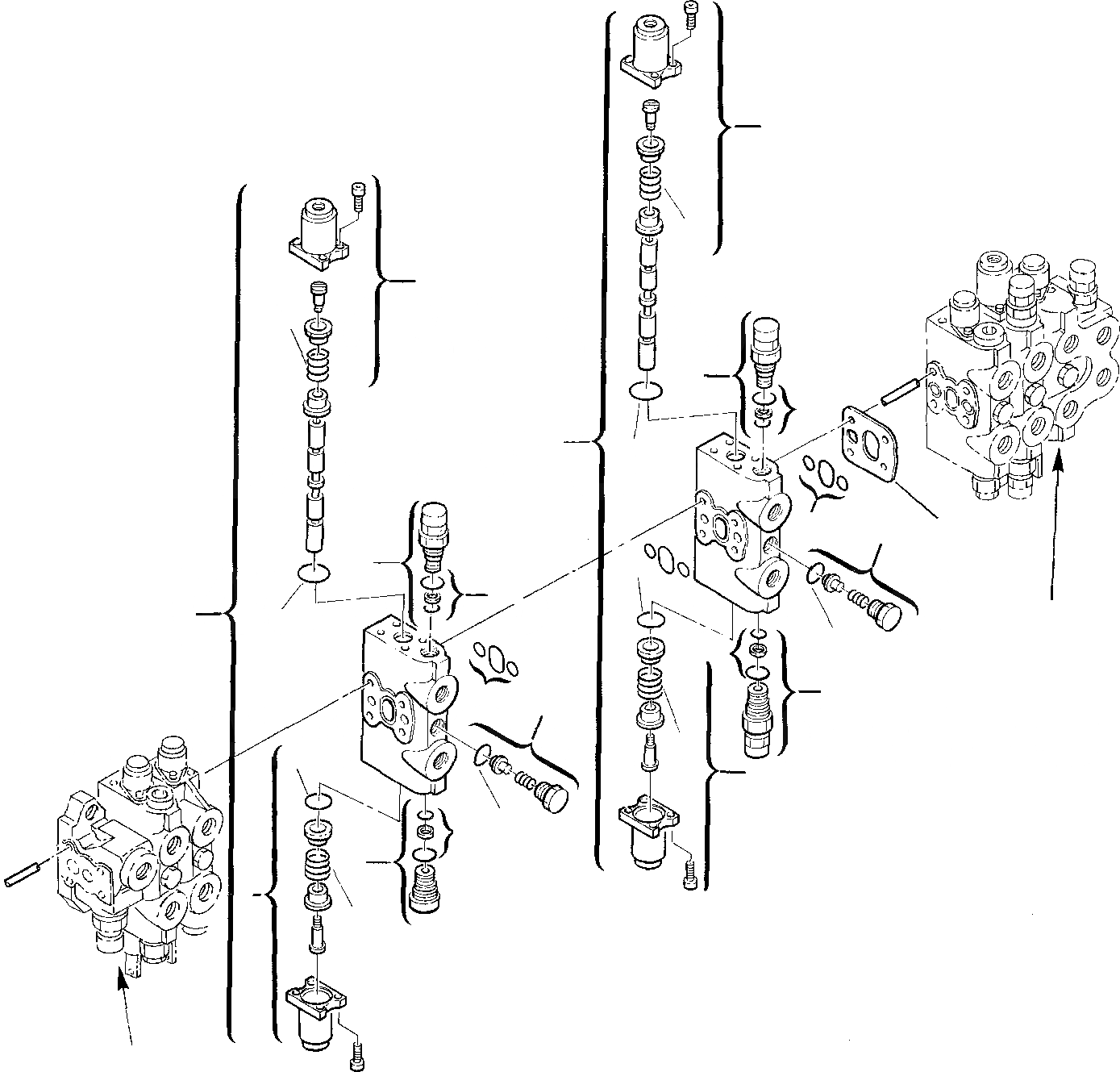 Схема запчастей Komatsu PC10-7 - 7-СЕКЦИОНН. УПРАВЛЯЮЩ. КЛАПАН (/) УПРАВЛ-Е РАБОЧИМ ОБОРУДОВАНИЕМ