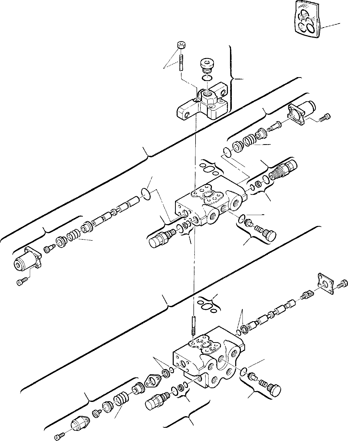 Схема запчастей Komatsu PC10-7 - 2-Х СЕКЦИОНН. УПРАВЛЯЮЩ. КЛАПАН УПРАВЛ-Е РАБОЧИМ ОБОРУДОВАНИЕМ
