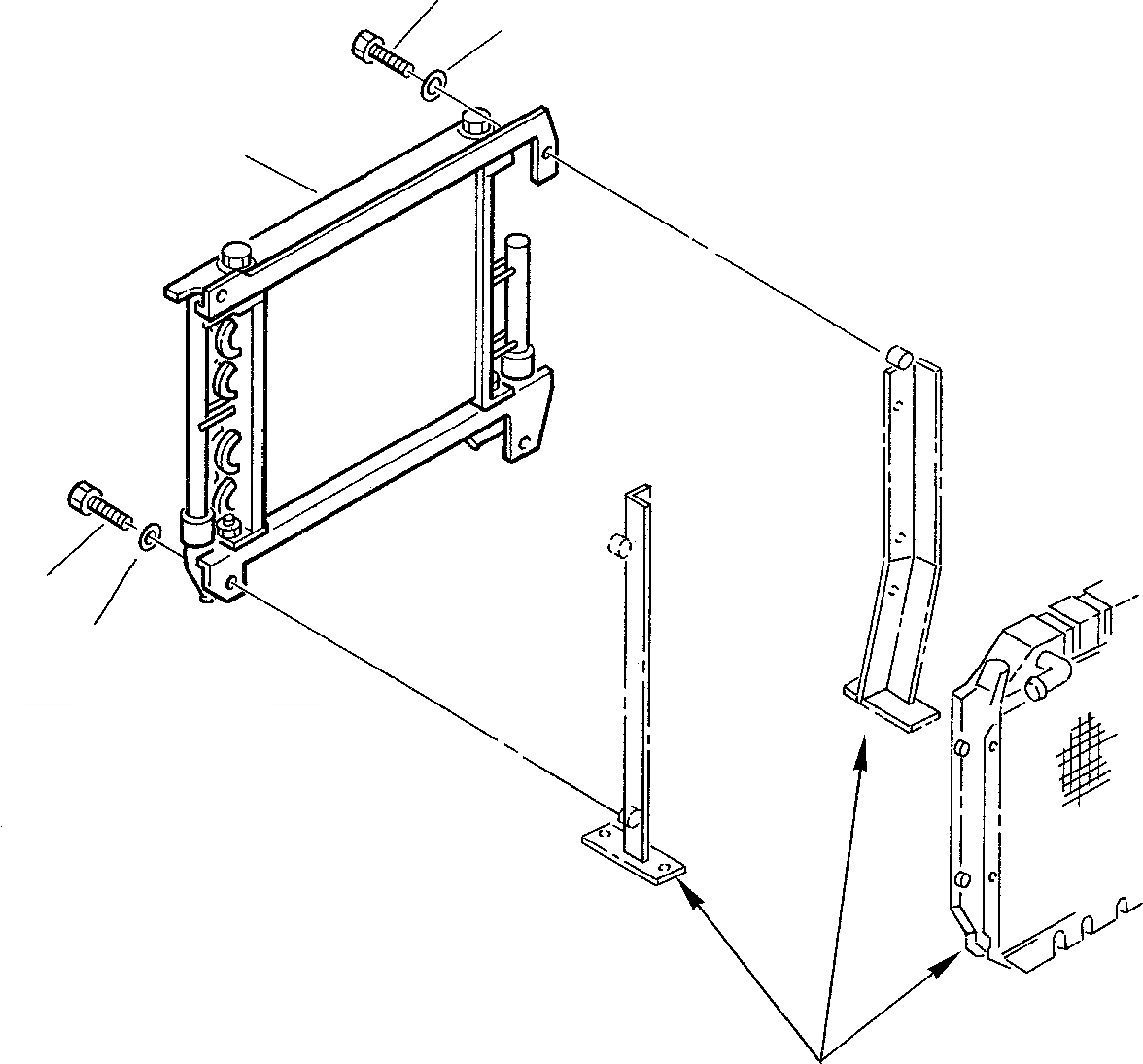 Схема запчастей Komatsu PC10-7 - EXCПОДВЕСН. КРОНШТЕЙН УПРАВЛ-Е РАБОЧИМ ОБОРУДОВАНИЕМ