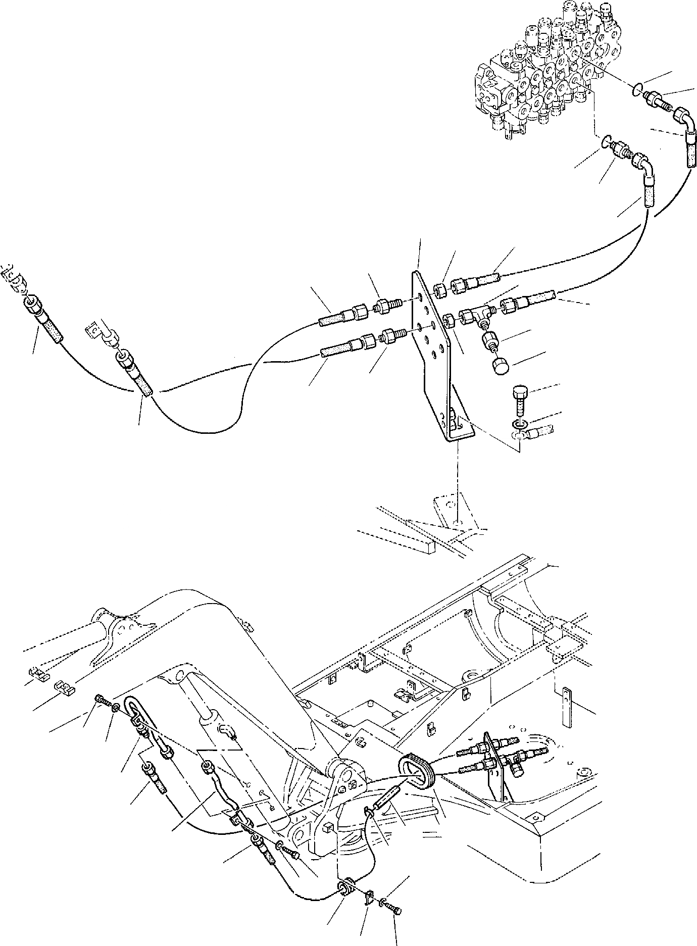Схема запчастей Komatsu PC10-7 - ГИДРОЛИНИЯ (ЦИЛИНДР СТРЕЛЫ) (НАВЕС) УПРАВЛ-Е РАБОЧИМ ОБОРУДОВАНИЕМ