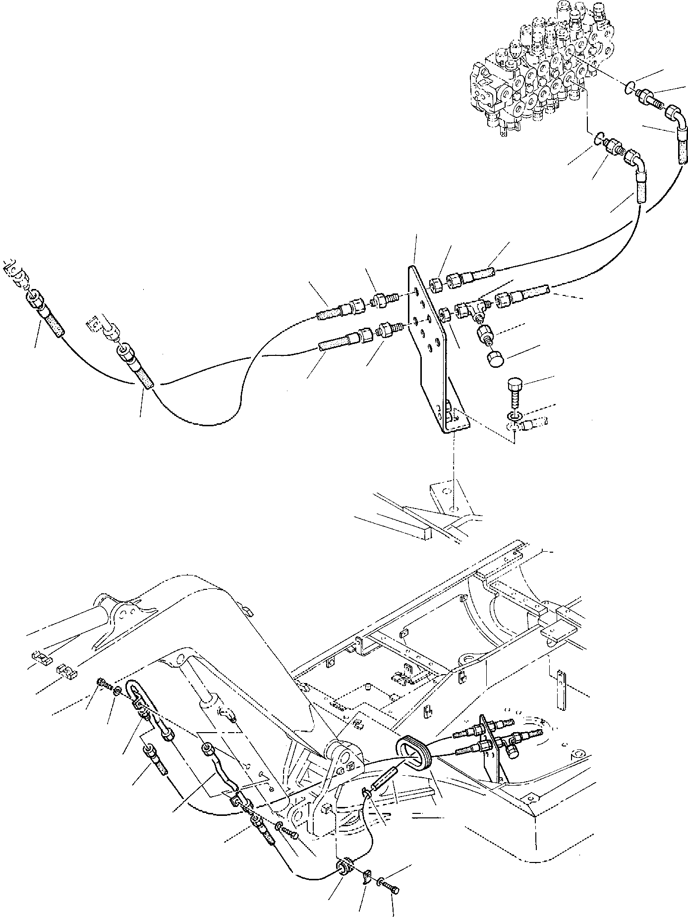 Схема запчастей Komatsu PC10-7 - ГИДРОЛИНИЯ (ЦИЛИНДР СТРЕЛЫ) (КАБИНА) УПРАВЛ-Е РАБОЧИМ ОБОРУДОВАНИЕМ